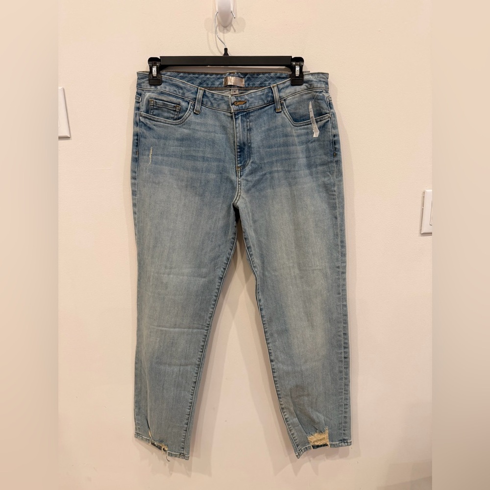 Kut From‎ The Kloth Christine Straight Leg Jeans Size 16 Karma Wash Medium Denim